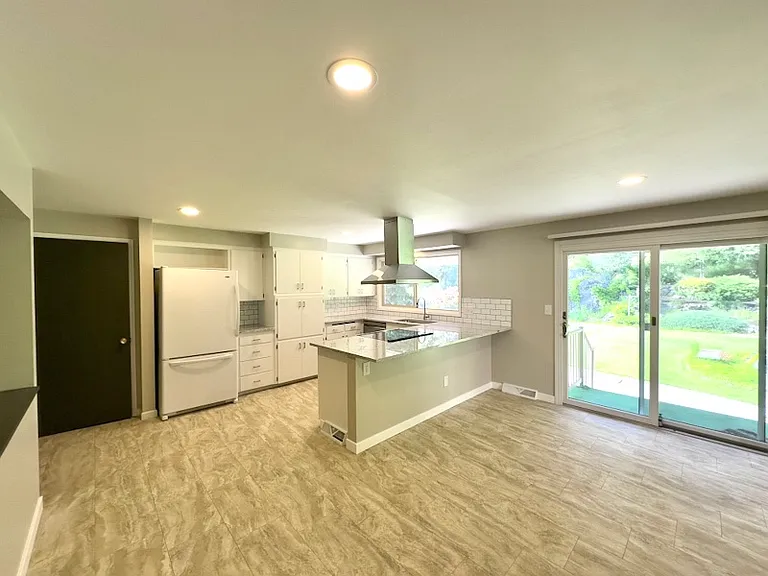 Open concept kitchen