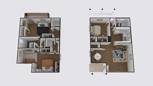 Floor plan 3x3 Townhome