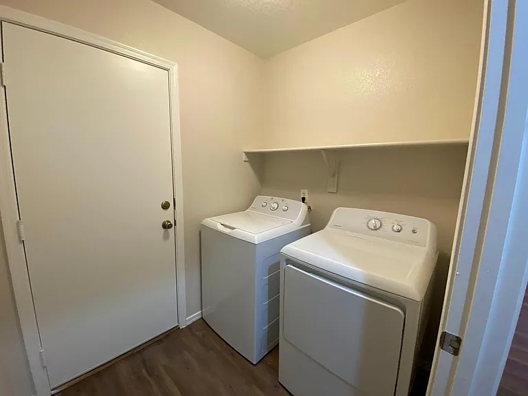 Inside laundry; washer & dryer included