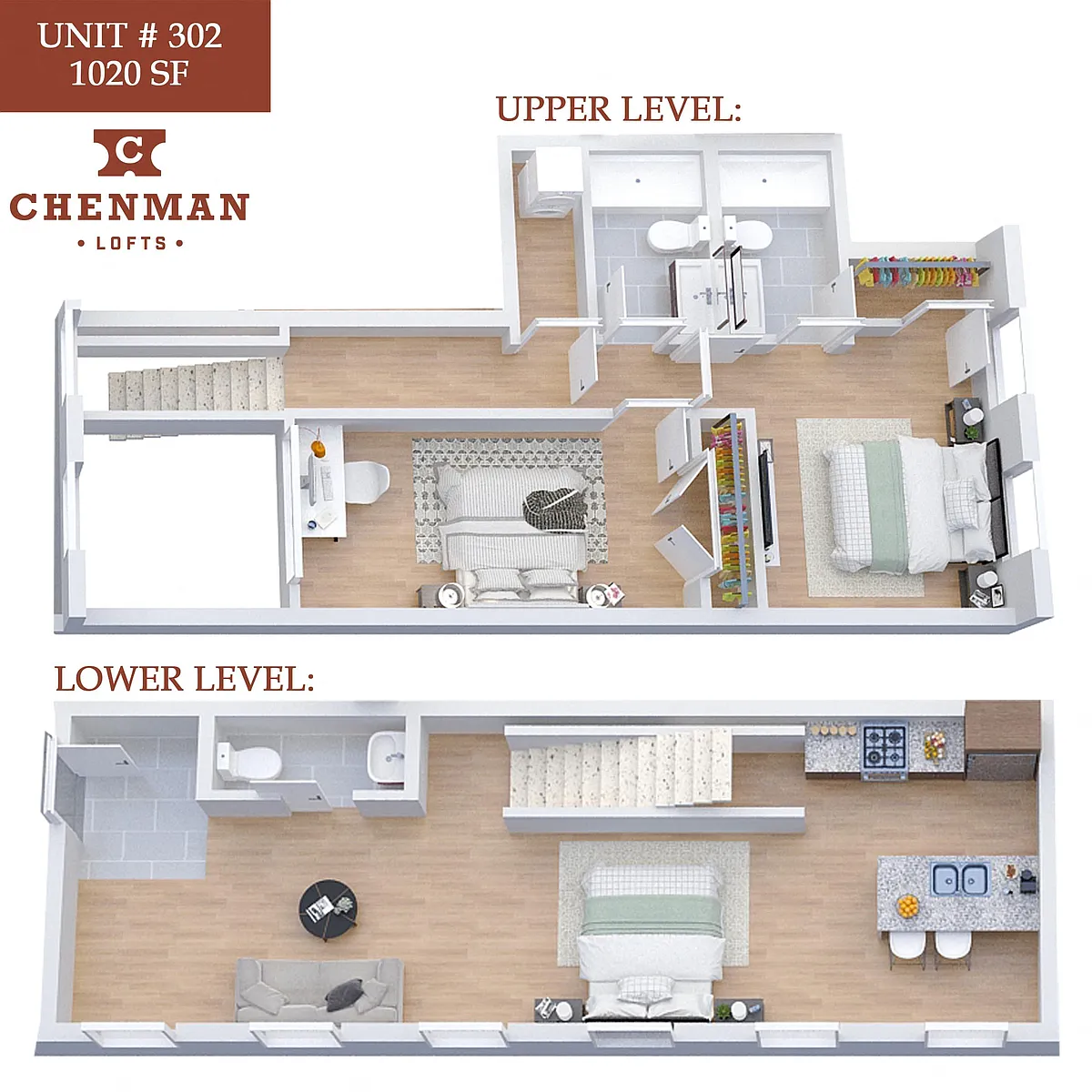 Floor plan Chenman Lofts 302