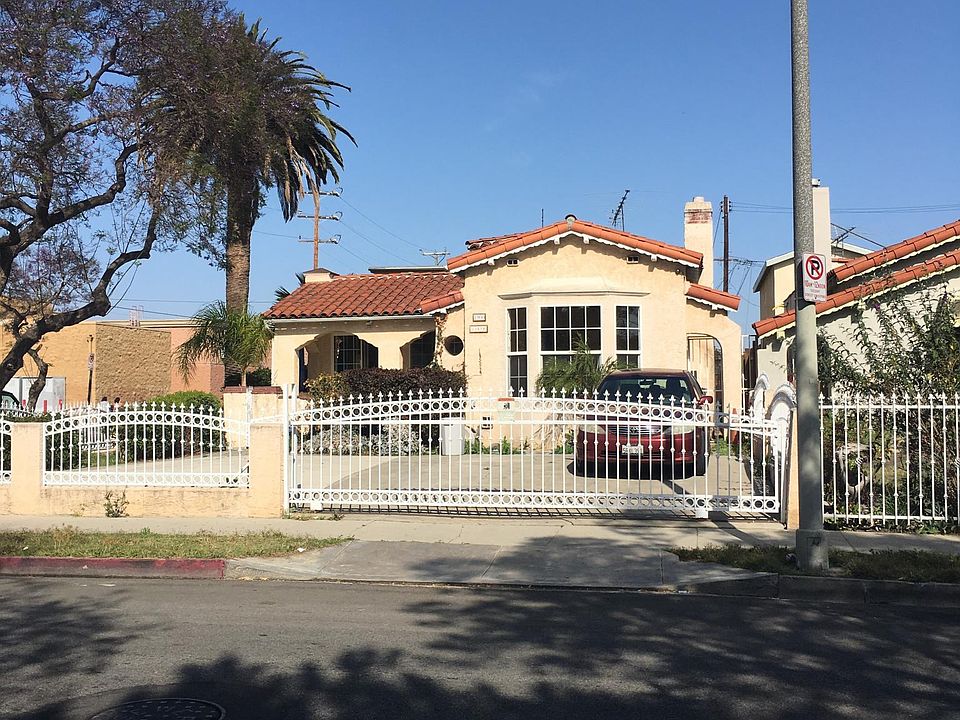 Front house with secured gate