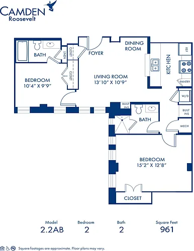 Floor plan 2.2AB