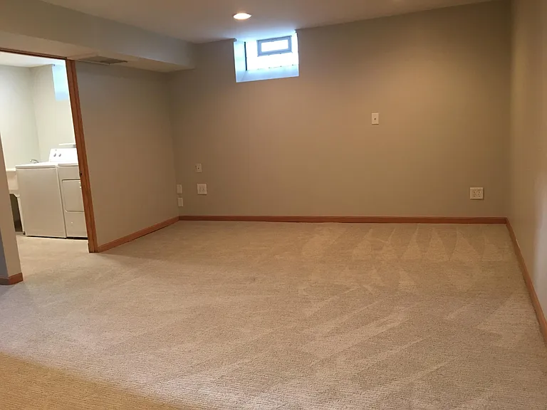 Lower Level Family Room and laundry room