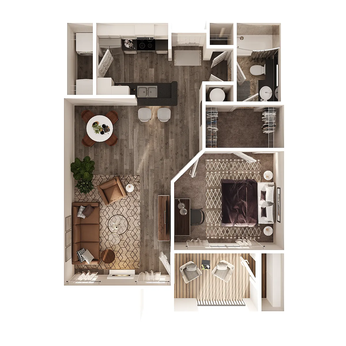 Floor plan 1 Bedroom