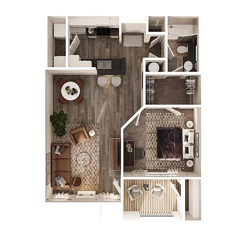Floor plan 1 Bedroom