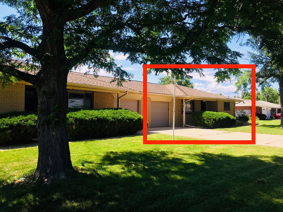 Front of property; home for rent is on right.