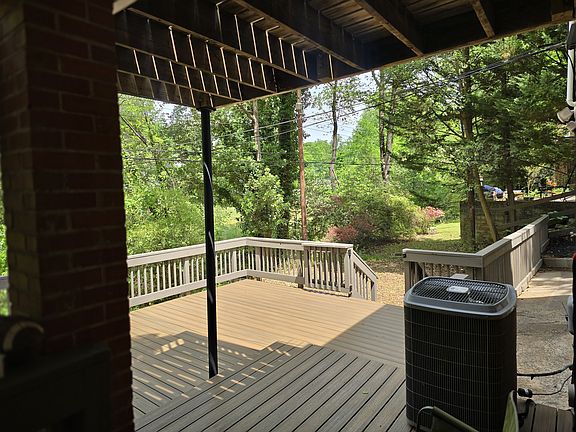 Basement back door view to the large Trex deck, approximately 400 square feet.