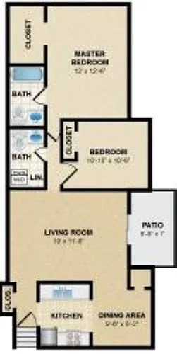 Floor plan 2 Bedroom