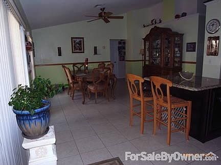 Spacious dining room