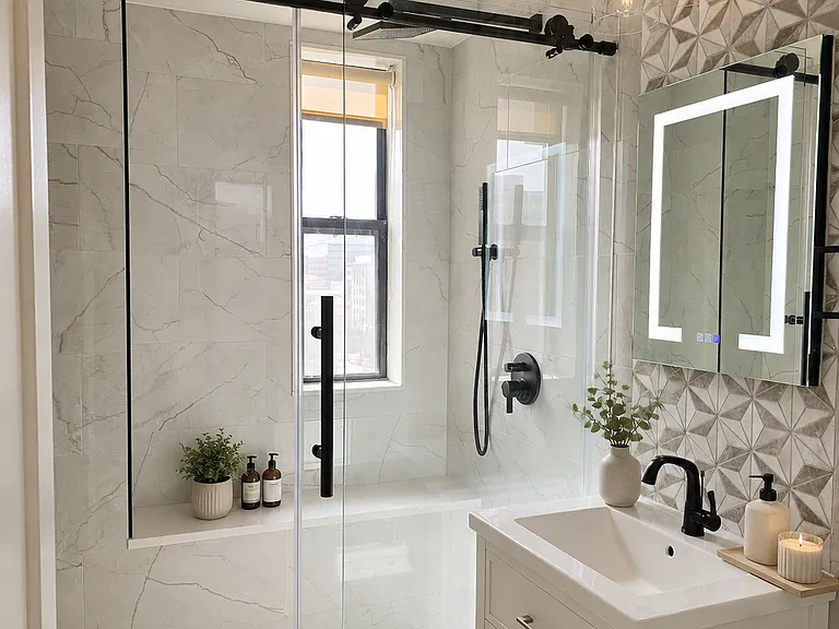 Virtually Staged Bathroom