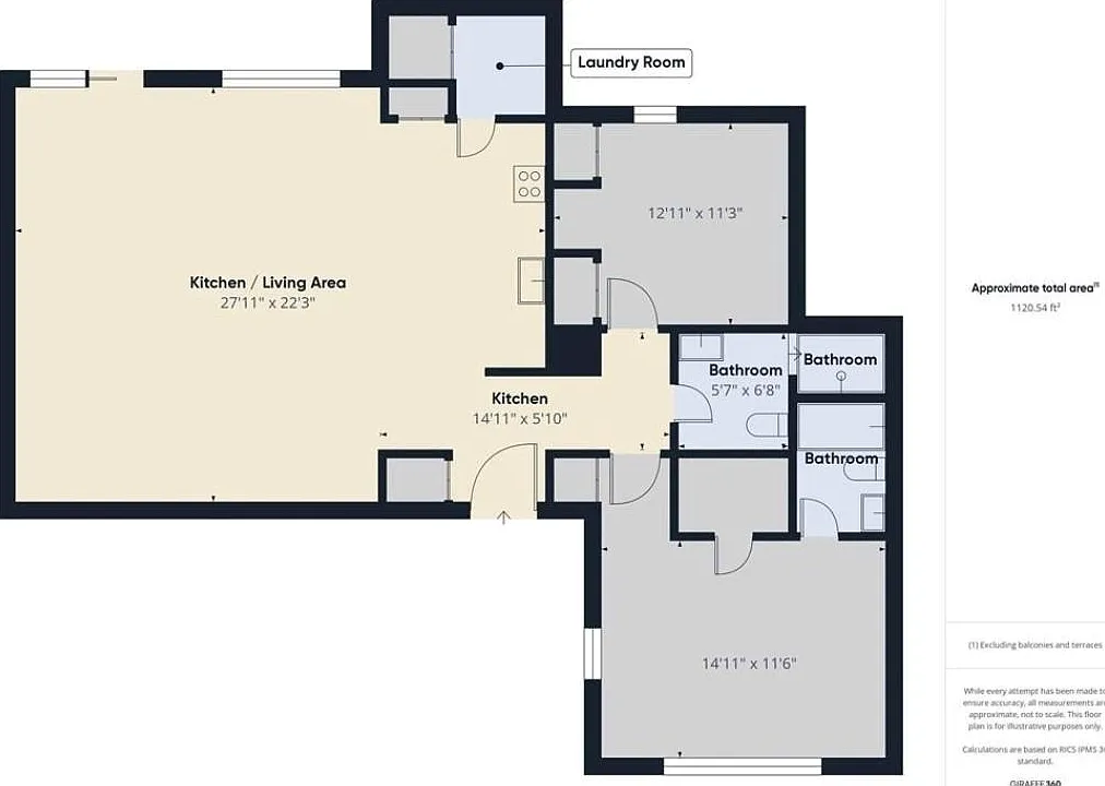 2 bed, 2.0 bath, 1382 sqft, $1,850 — Photo 2