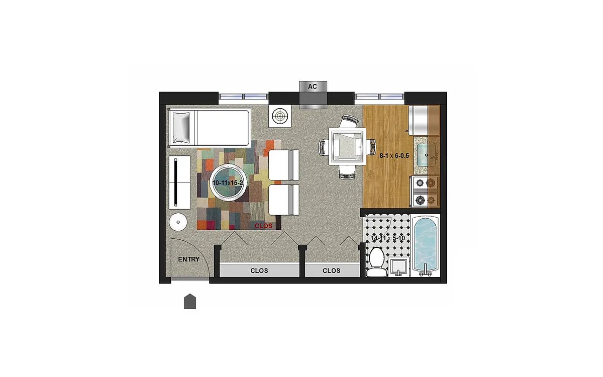 Floor plan Studio