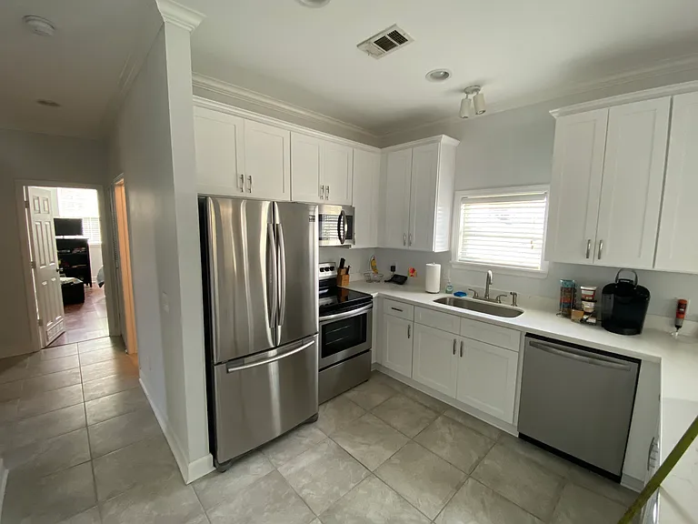 Kitchen and hallway