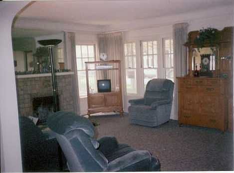 Original Mission Tile fireplace