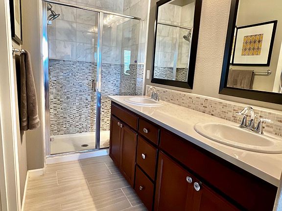 Master Bathroom with dual vanity.