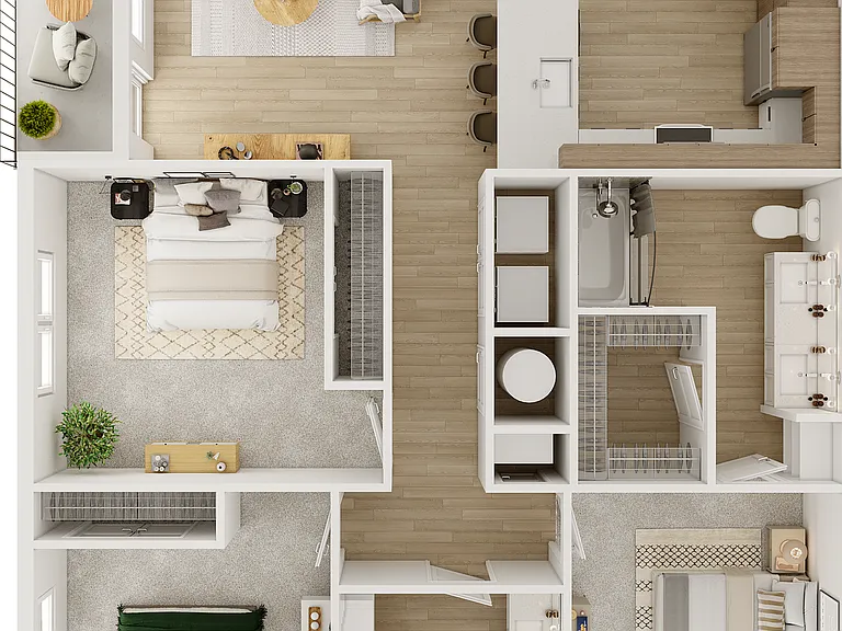 Explore the elegance of this spacious two-bedroom apartment, perfect for modern living. Explore the elegance of this spacious two-bedroom apartment, perfect for modern living.