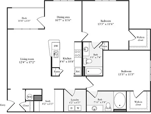Floor plan 2 Bedrooms F