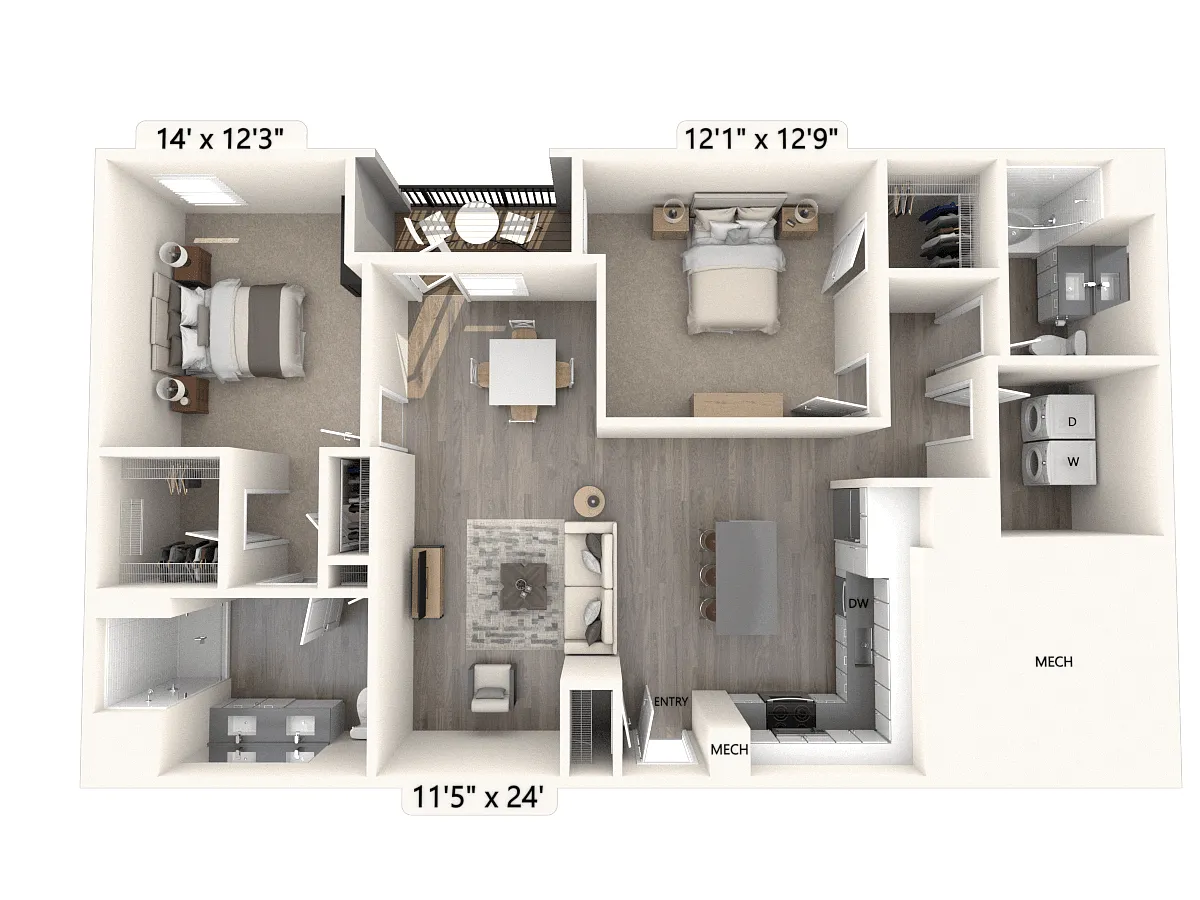 Floor plan B31U
