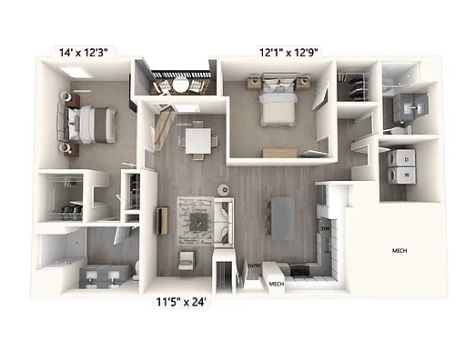 Floor plan B31U