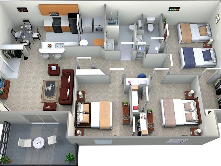 3x2A- 1194sqft 3x2A- 1194sqft