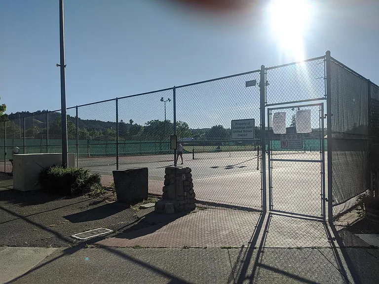 Recreation center across the street