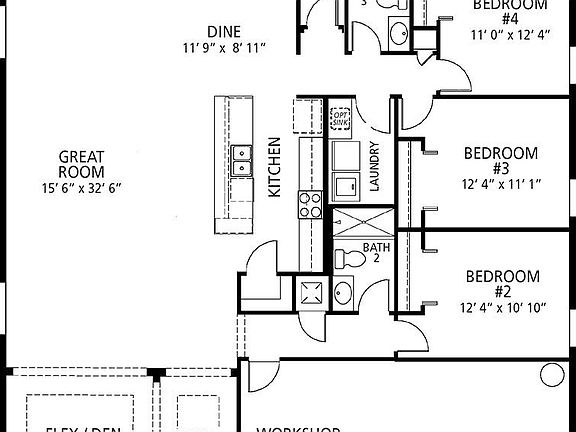 Elevation A - 1st Floor