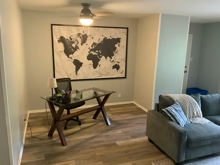 Living Area with Full Work Space