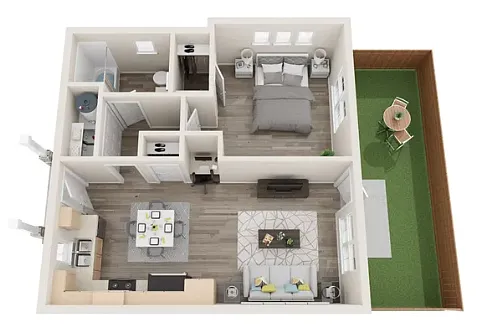 Floor plan 1/1 Duplex