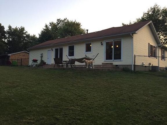 Fenced backyard