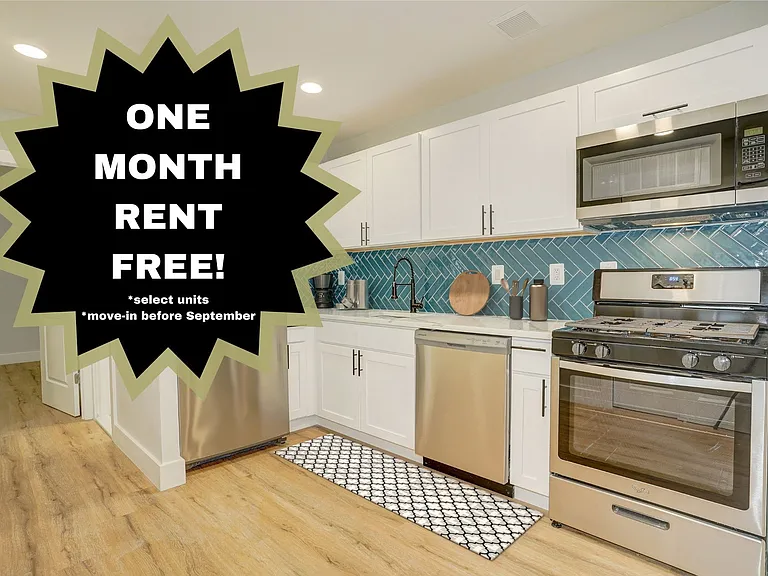 Upgrade your lifestyle at Park Glen Apartments with our stunning kitchen featuring modern appliances and stylish design. Enjoy one month of rent-free livingyour perfect home awaits. Schedule a tour today!