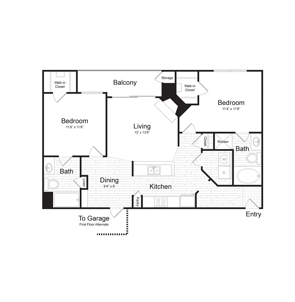 Floor plan Renovated B2