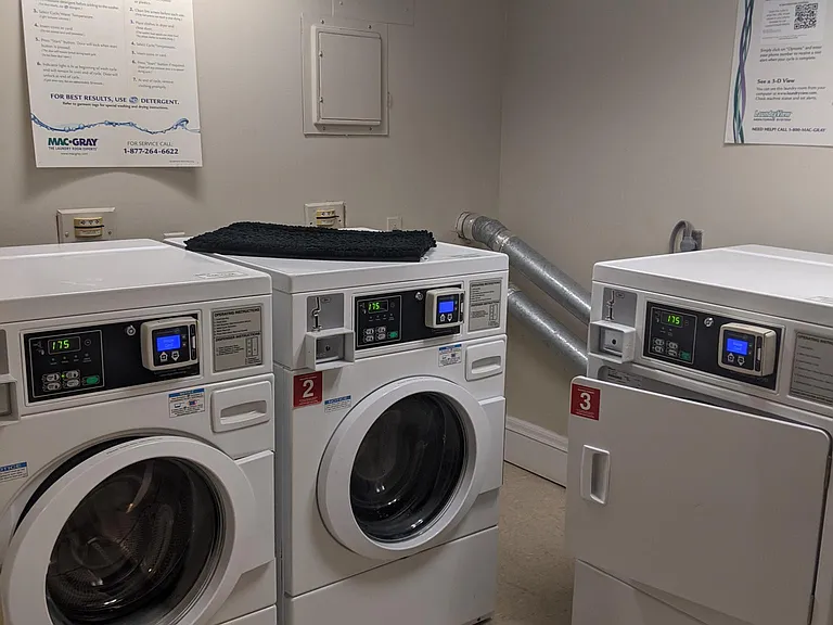Shared laundry, on the same floor as unit