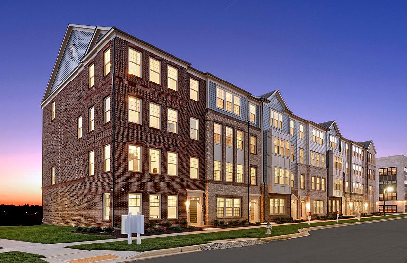 Model Representation - New 2-Level Luxury Condos Featuring a 1-Car Garage at Crown in Gaithersburg,