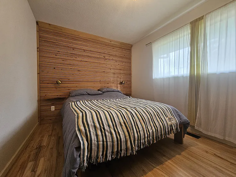 Bedroom with Built in Bedframe