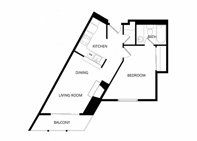 Floor plan 1 BR