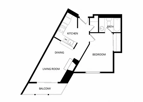 Floor plan 1 BR