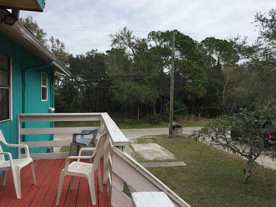 view off balcony 
off street parking