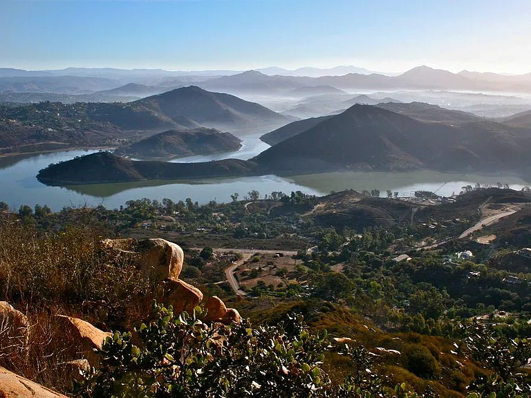 View from the hike atop (trail head access just 1/3 miles north of the house).