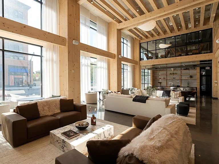 Resident Lounge Area & Fireplace