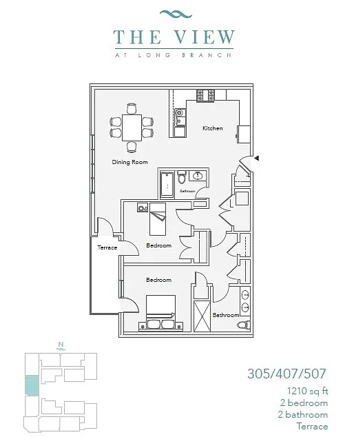 Floor plan 305-407-507