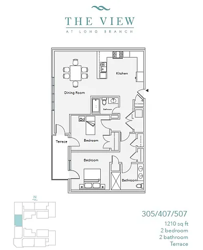 Floor plan 305-407-507