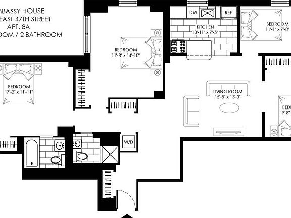 2nd image of 301 E 47th St APT 8A