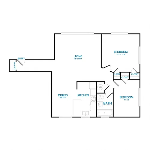Floor plan Two Bedroom A