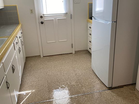 Kitchen with new refrigerator