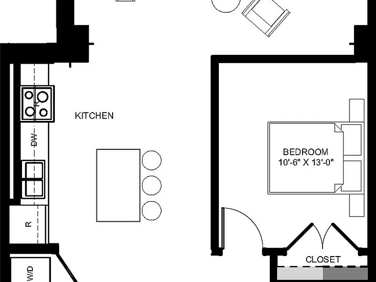 1 Bedroom - Unit 1021