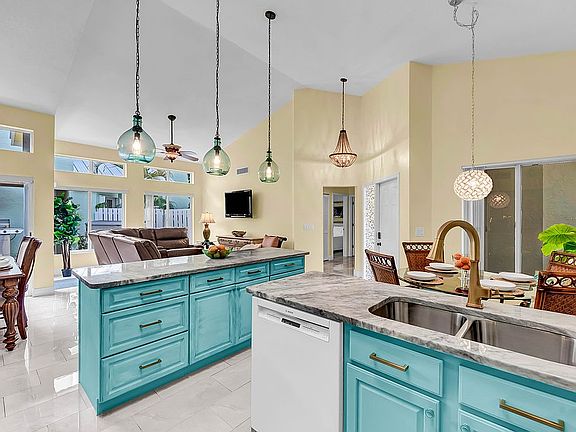 Natural light bathes home