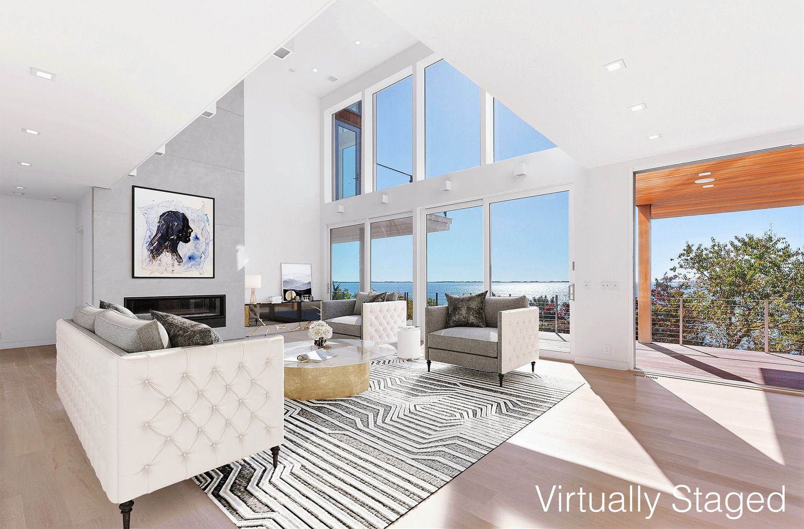  Walls of Light and Glass Virtually Staged