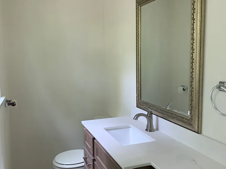 Master Bath with new custom cabinetry.