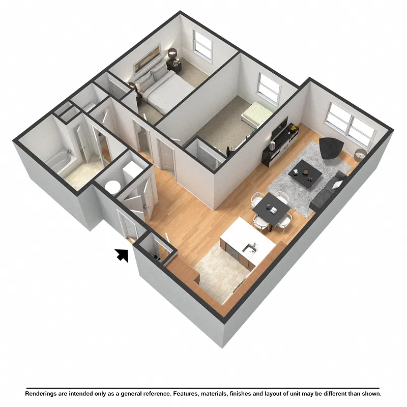 Floor plan 2 Bedroom