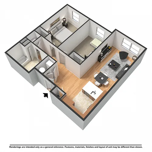 Floor plan 2 Bedroom